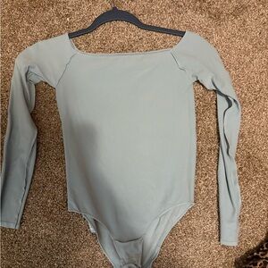 SKIMS Long Sleeve Bodysuit Soft Blue